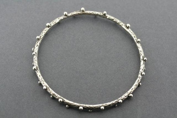 textured & beaded bangle - Makers & Providers