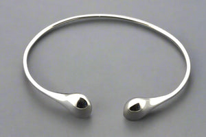 double teardrop cuff - sterling silver - Makers & Providers