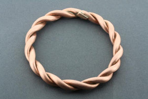 twisted copper bangle - matte - Makers & Providers