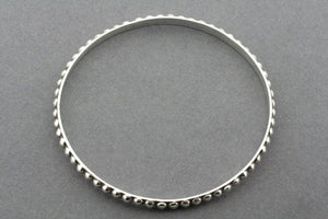 Mini bead bangle - sterling silver - Makers & Providers