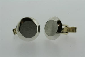 matte circle cuff links - Makers & Providers