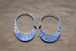 stamped hoop earring - Makers & Providers