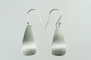 wide convex matte drop earring - Makers & Providers