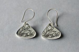floral bird earring - Makers & Providers