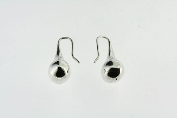 teardrop hook earring - sterling silver