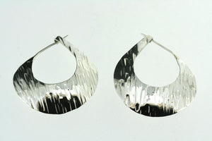 textured hollow teardrop earring - Makers & Providers