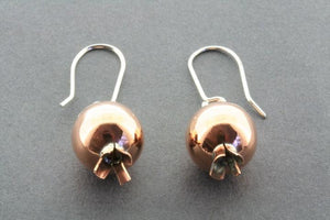 Copper pomegranate earring - Makers & Providers