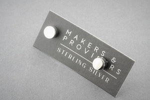 6mm cylinder stud - silver - Makers & Providers