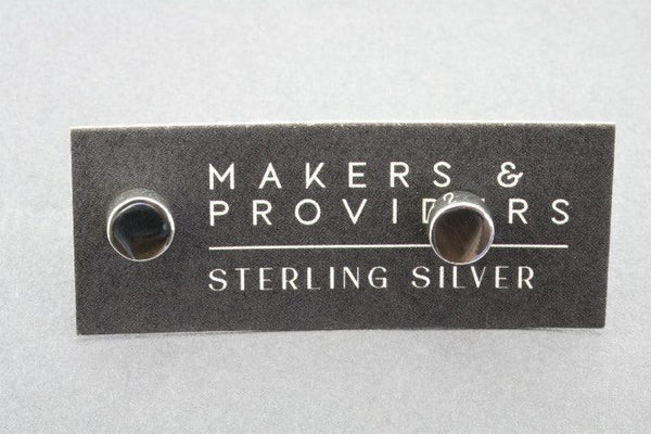 6mm cylinder stud - silver - Makers & Providers