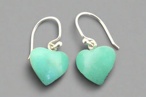 copper patina heart earring - Makers & Providers