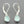 Load image into Gallery viewer, little teardrop earring - blue chalcedony - Makers &amp; Providers
