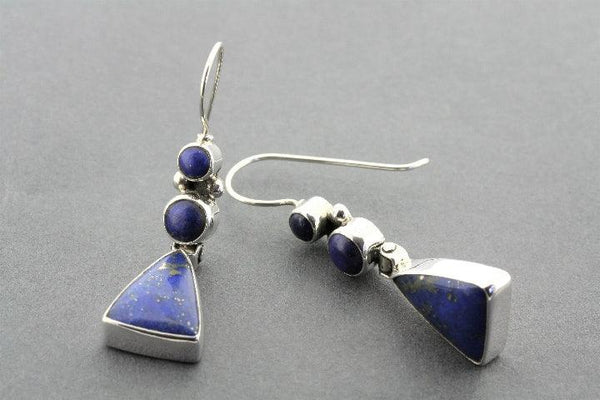 Hula earring - lapis lazuli