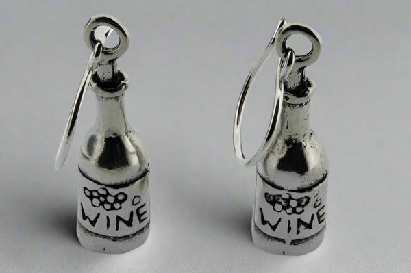 wine bottle earring - Makers & Providers