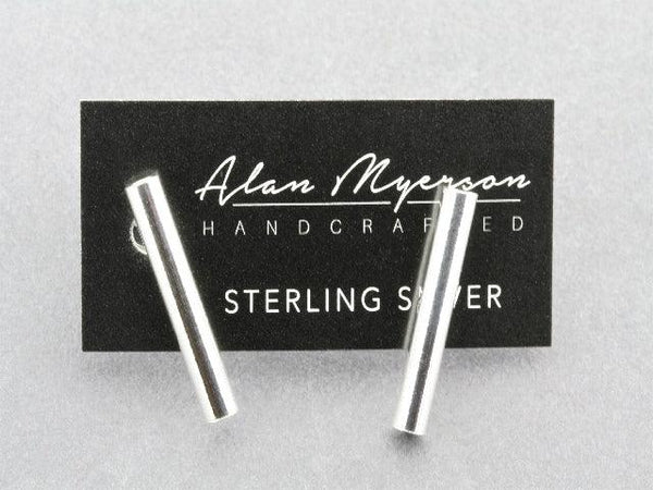 sterling silver tubular post stud