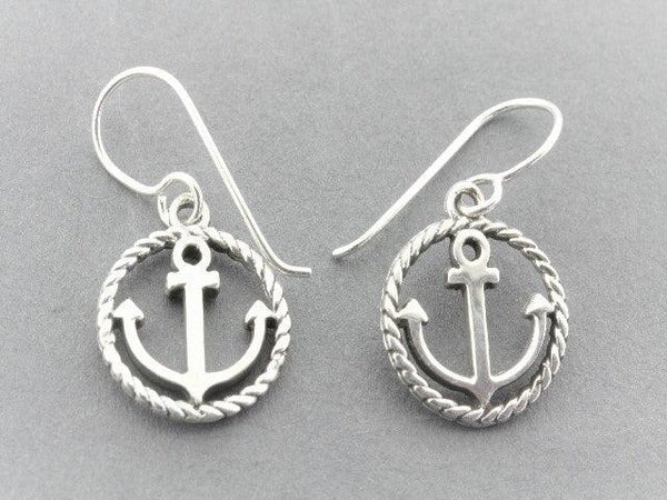 Sailor hook earring - sterling silver