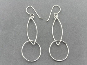 seed & circle earring - sterling silver - Makers & Providers