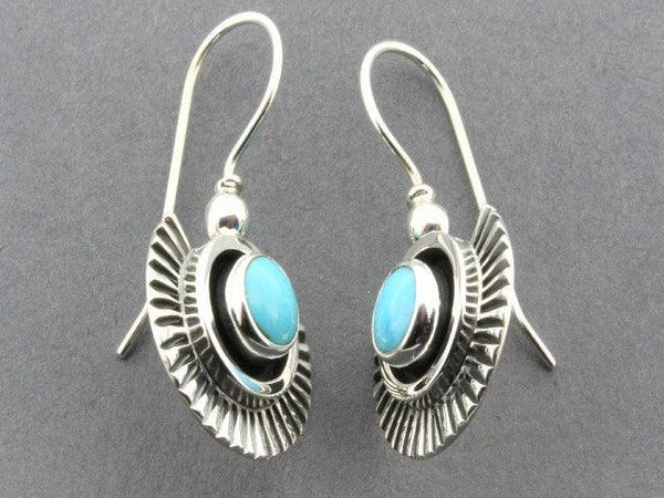fan earrings with turquoise - Makers & Providers