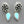 Load image into Gallery viewer, Beaded disc with teardrop earrings - turquoise &amp; sterling silver
