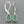 Load image into Gallery viewer, Little teardrop earring - green onyx &amp; sterling silver
