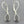 Load image into Gallery viewer, Little teardrop earring - garnet &amp; sterling silver
