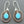 Load image into Gallery viewer, copper &amp; silver halo earring with turquoise
