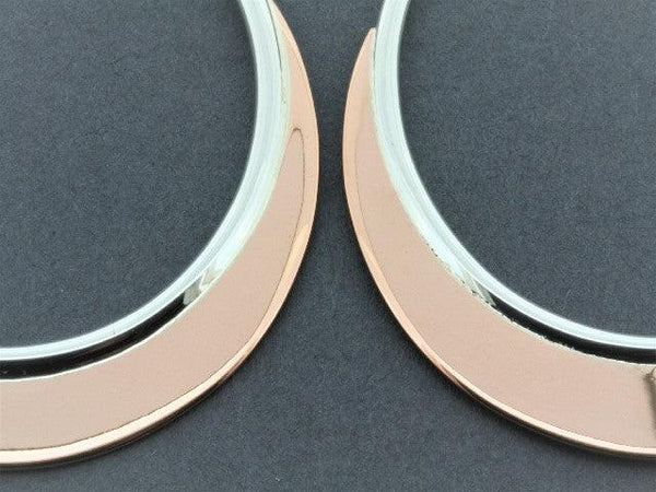 Large hoop - copper and silver - Makers & Providers