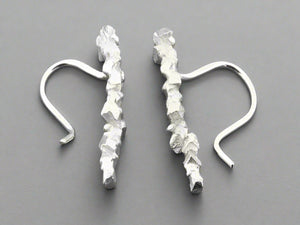 Druzy post earring - silver - Makers & Providers