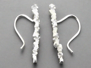 Druzy post earring - silver - Makers & Providers