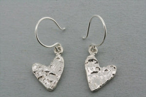small textured heart earring - Makers & Providers
