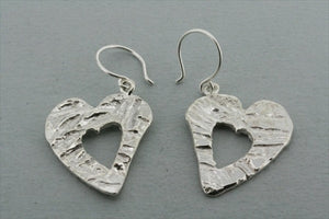 textured heart cutout earring - Makers & Providers