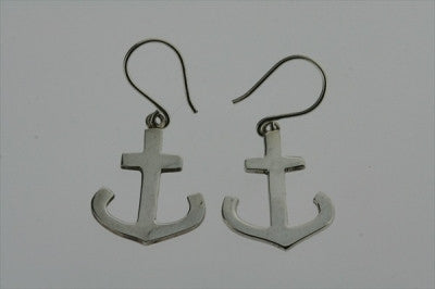 anchor earring - sterling silver - Makers & Providers