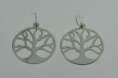 tree cutout circle earring - Makers & Providers