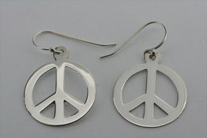 flat disc peace earring - Makers & Providers