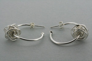 earring hoop with knot - Makers & Providers
