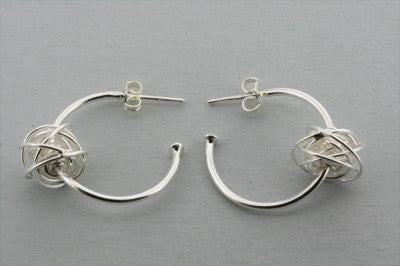earring hoop with knot - Makers & Providers