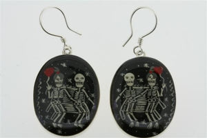day of the dead resin earring - Makers & Providers