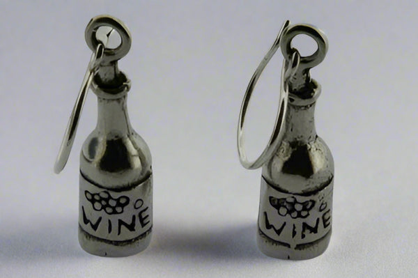 wine bottle earring - Makers & Providers