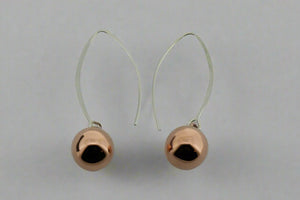 10mm Copper Ball Drop Earring - Makers & Providers