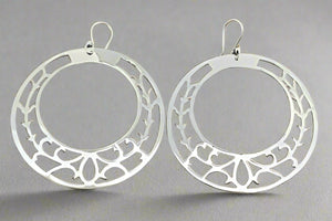 large intricate cutout circle earring - Makers & Providers