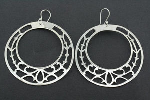 large intricate cutout circle earring - Makers & Providers