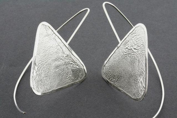 textured triangle drop earring - Makers & Providers