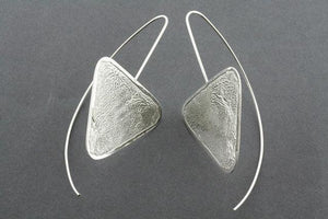 textured triangle drop earring - Makers & Providers