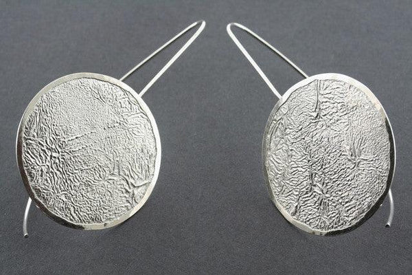 textured circle drop earring - Makers & Providers