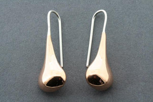 clean copper teardrop earring - Makers & Providers