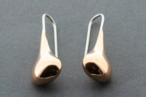 clean copper teardrop earring - Makers & Providers