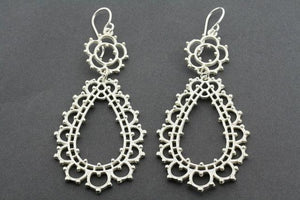 ornate chandelier earring - sterling silver - Makers & Providers