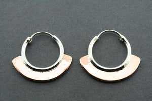 small copper & silver hoop - Makers & Providers