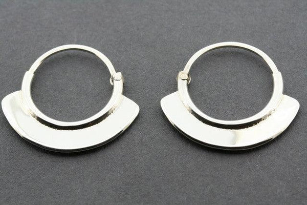 small silver hoop - Makers & Providers