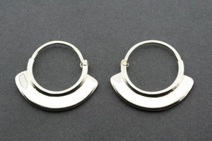 small silver hoop - Makers & Providers