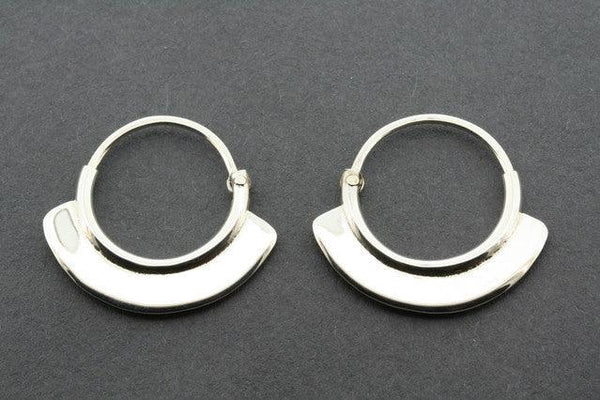 small silver hoop - Makers & Providers